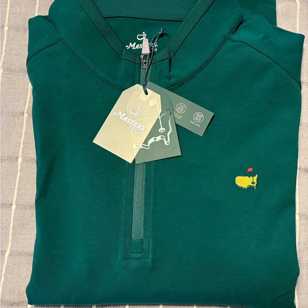 Masters Green Quarter-Zip Pullover- 100 percent authentic bought at masters